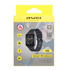 Умные часы AWEI H6, BT5.0 (черный) Артикул: 0L-00051265